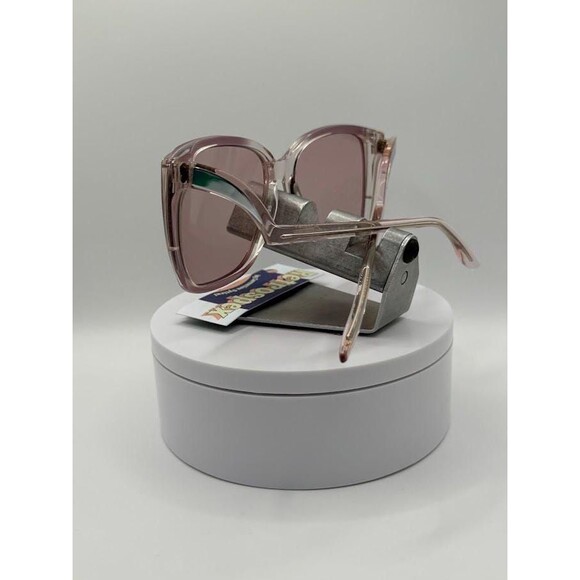 NEW Vintage Oversize Sunglasses | Non RX | Drop Temple Style Chrome |Made in USA main image 4